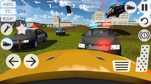 Gameplay of the Extreme car driving racing 3D for Android phone or tablet.