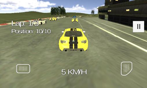 Gameplay of the Extreme car racing for Android phone or tablet.