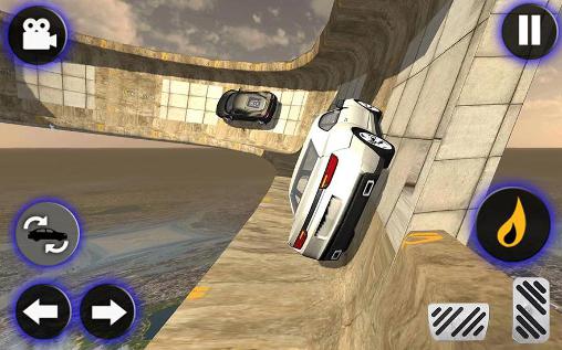 Gameplay of the Extreme city GT: Racing stunts for Android phone or tablet.