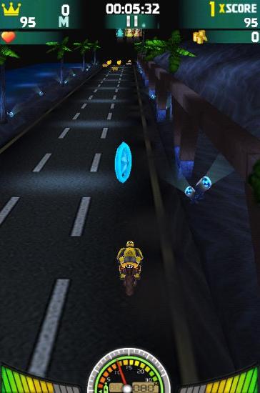 Gameplay of the Extreme moto game 3D: Fast Racing for Android phone or tablet.