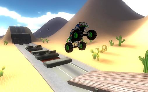 Gameplay of the Extreme racing: Big truck 3D for Android phone or tablet.