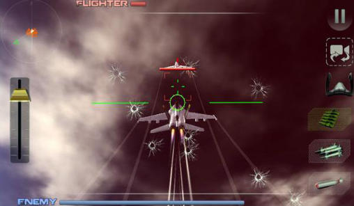 Gameplay of the F18 air fighter attack for Android phone or tablet.