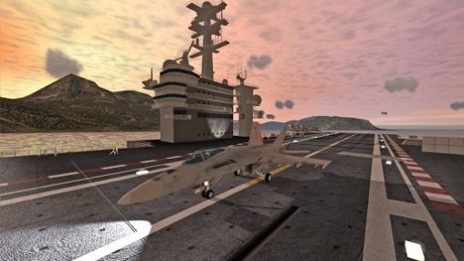 Gameplay of the F18 carrier landing 2 pro for Android phone or tablet.