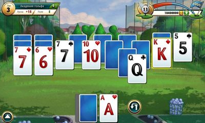 Gameplay of the Fairway Solitaire for Android phone or tablet.