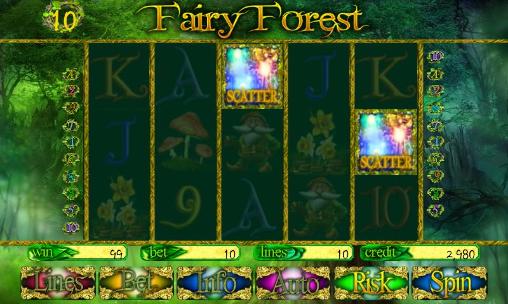 Gameplay of the Fairy forest: Slot for Android phone or tablet.