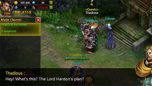 Gameplay of the Fallen hero for Android phone or tablet.
