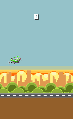 Gameplay of the Falling plane for Android phone or tablet.