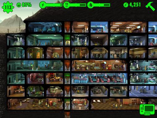 Gameplay of the Fallout shelter for Android phone or tablet.