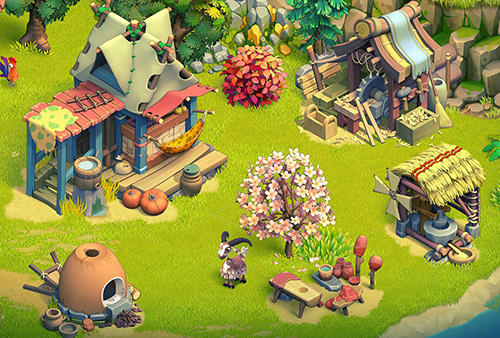 Family age: Beautiful farm adventures sim - Android game screenshots.