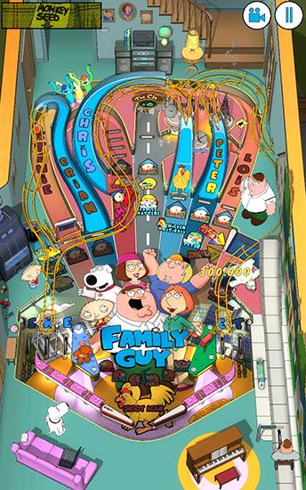 Gameplay of the Family guy: Pinball for Android phone or tablet.