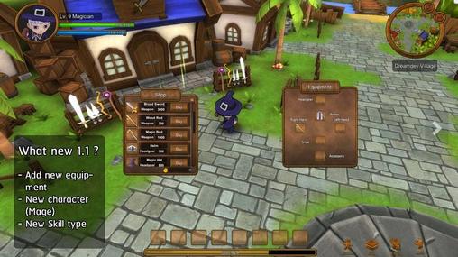 Gameplay of the Fantasy RPG world online for Android phone or tablet.