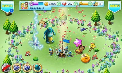 Gameplay of the Fantasy Town for Android phone or tablet.
