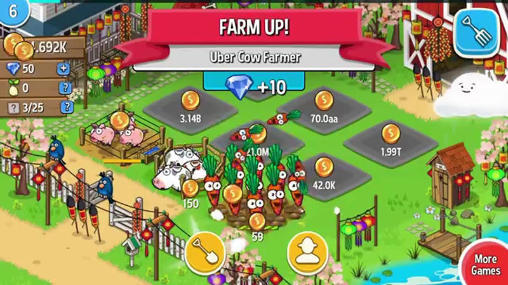 Gameplay of the Farm away! Idle farming for Android phone or tablet.