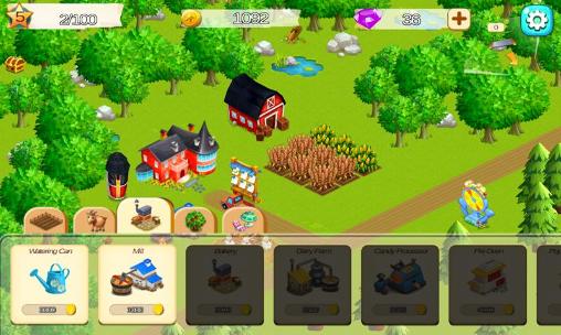 Gameplay of the Farm city for Android phone or tablet.