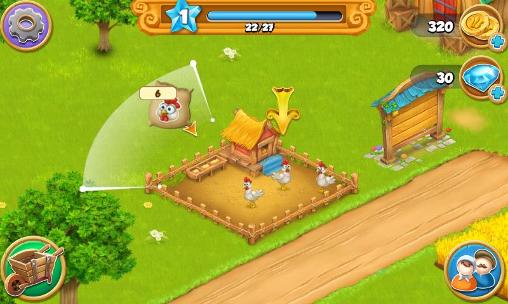 Gameplay of the Farm village for Android phone or tablet.
