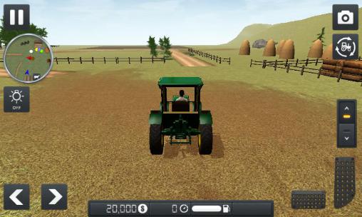 Gameplay of the Farmer sim 2015 for Android phone or tablet.