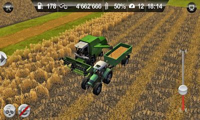 Gameplay of the Farming Simulator for Android phone or tablet.