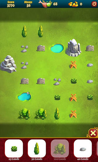 Gameplay of the Farms and castles for Android phone or tablet.