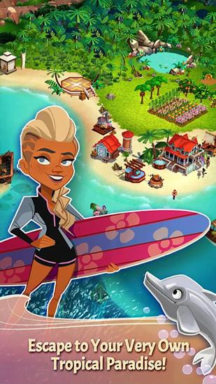Gameplay of the Farmville: Tropic escape for Android phone or tablet.