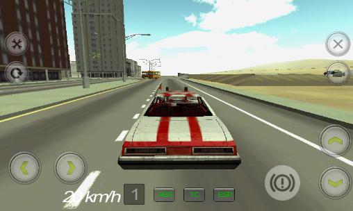 Gameplay of the Fast derby car racer for Android phone or tablet.