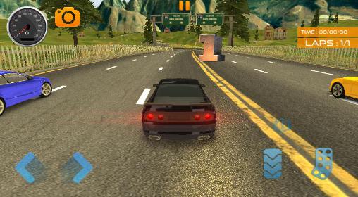 Gameplay of the Fast lane car racer for Android phone or tablet.