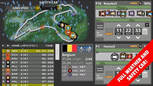 Gameplay of the Fastest lap racing: Manager pro for Android phone or tablet.