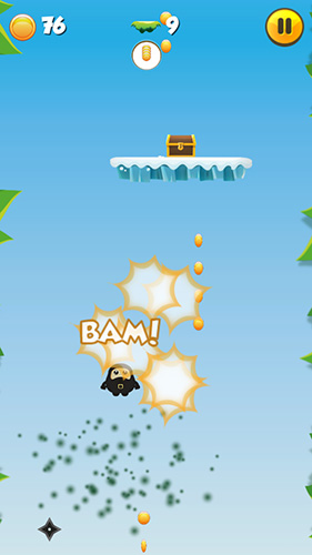 Fat jumping ninja - Android game screenshots.