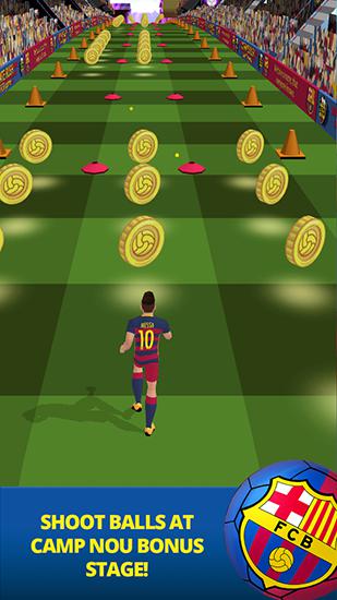 Gameplay of the FC Barcelona: Ultimate rush for Android phone or tablet.