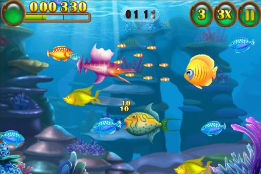 Gameplay of the Feeding frenzy special for Android phone or tablet.
