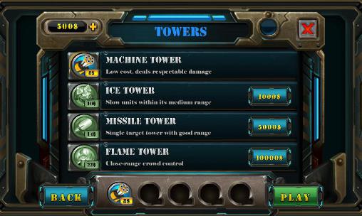 Gameplay of the Field defense: Tower defense evolution for Android phone or tablet.