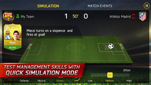 Gameplay of the FIFA 15: Ultimate team v1.3.2 for Android phone or tablet.