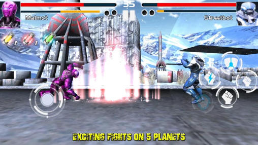 Gameplay of the Fighting game: Steel avengers for Android phone or tablet.
