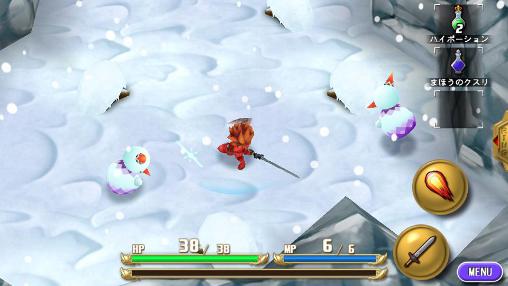 Gameplay of the Final fantasy: Adventure for Android phone or tablet.