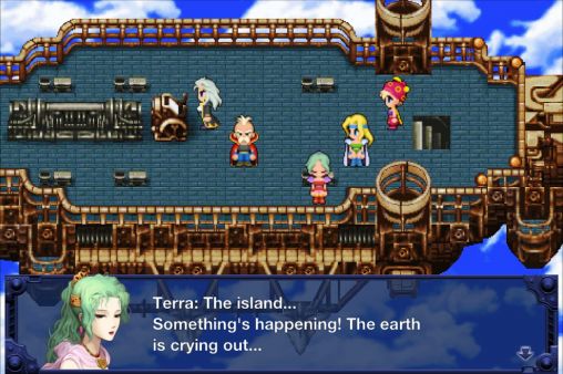 Gameplay of the Final fantasy VI for Android phone or tablet.