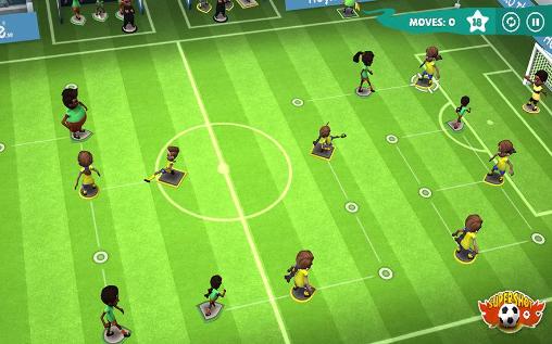 Gameplay of the Find a way soccer: Women’s cup for Android phone or tablet.
