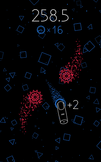 Gameplay of the Finger dodge for Android phone or tablet.
