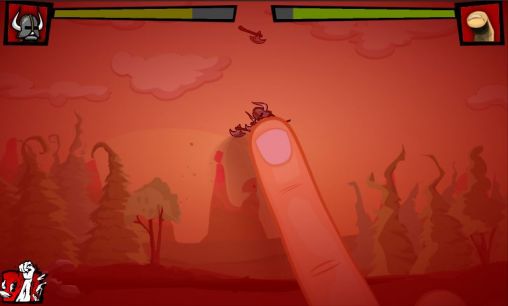 Gameplay of the Finger vs axes for Android phone or tablet.