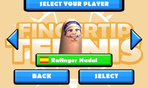 Gameplay of the Fingertip tennis for Android phone or tablet.