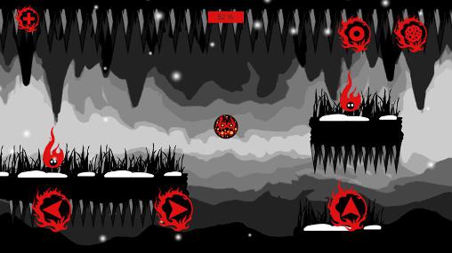 Gameplay of the Fire bounce 2D for Android phone or tablet.