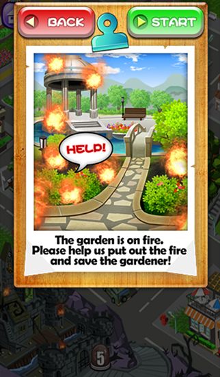 Gameplay of the Fire rescue for Android phone or tablet.