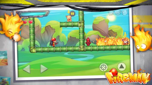 Gameplay of the Fireman for Android phone or tablet.