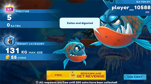 Fish now: Online io game and PvP battle - Android game screenshots.