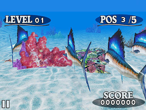 Fish race - Android game screenshots.