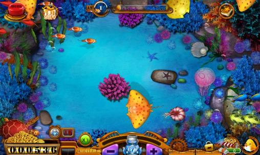 Gameplay of the Fish hunter. Fishing saga for Android phone or tablet.