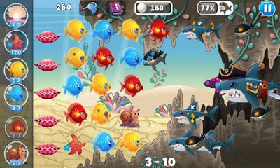 Gameplay of the Fish vs Pirates for Android phone or tablet.