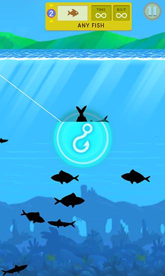 Gameplay of the Fishing town for Android phone or tablet.