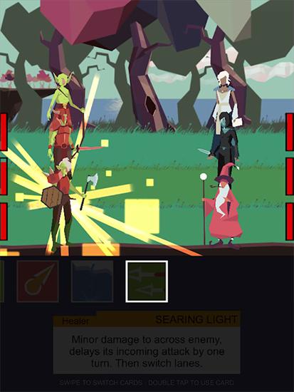 Gameplay of the Five card quest for Android phone or tablet.