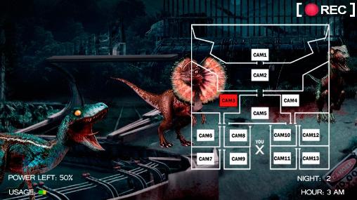 Gameplay of the Five nights at jurassic world for Android phone or tablet.