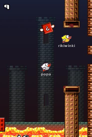 Gameplay of the Flapping crush: Halloween bird for Android phone or tablet.