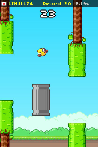 Gameplay of the Flapping online for Android phone or tablet.
